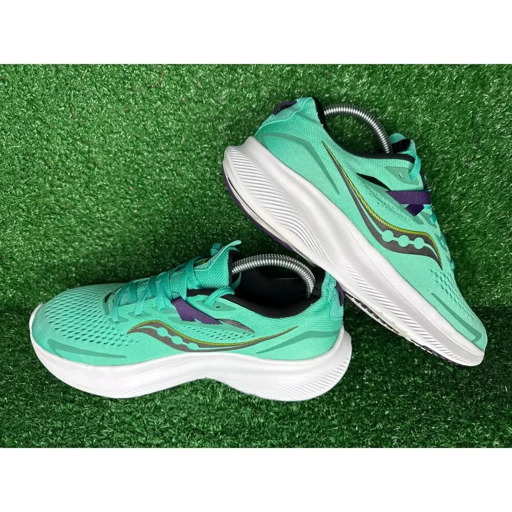 Saucony Ride 15 Running Shoes Cool Mint Zest Womens Size 9